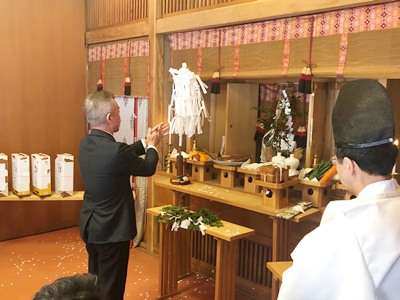 龍言改修工事安全祈願祭